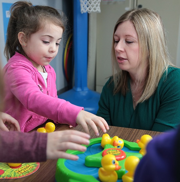Young girl in therapy